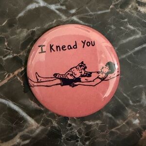 I knead you (i need you) cat magnet